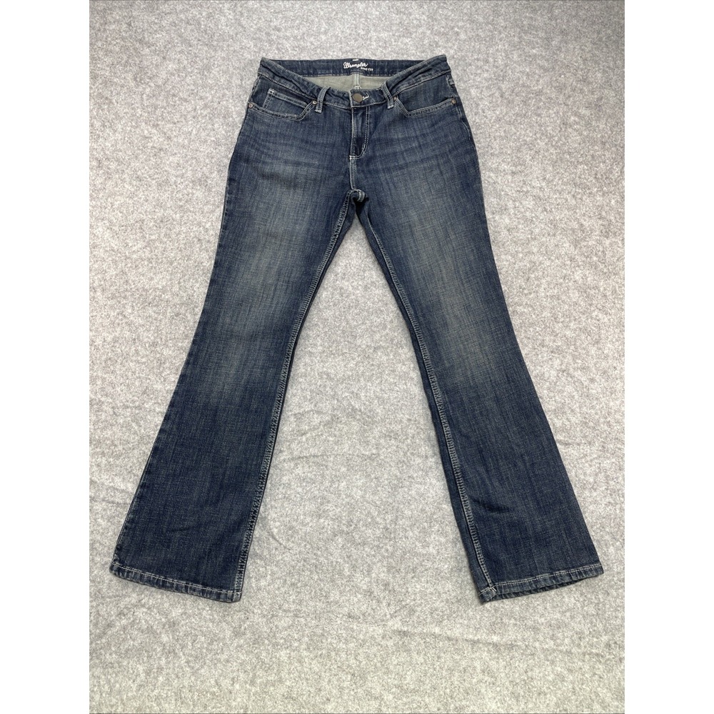 Wrangler Blue Dark Wash Mid-Rise Bootcut Denim Jeans Women's Size 9/30x30